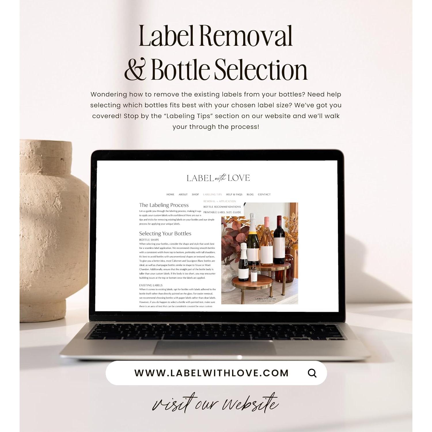 Etiquetas de Botellas de Licor Mini Suerte en el Amor - 16 Pzas