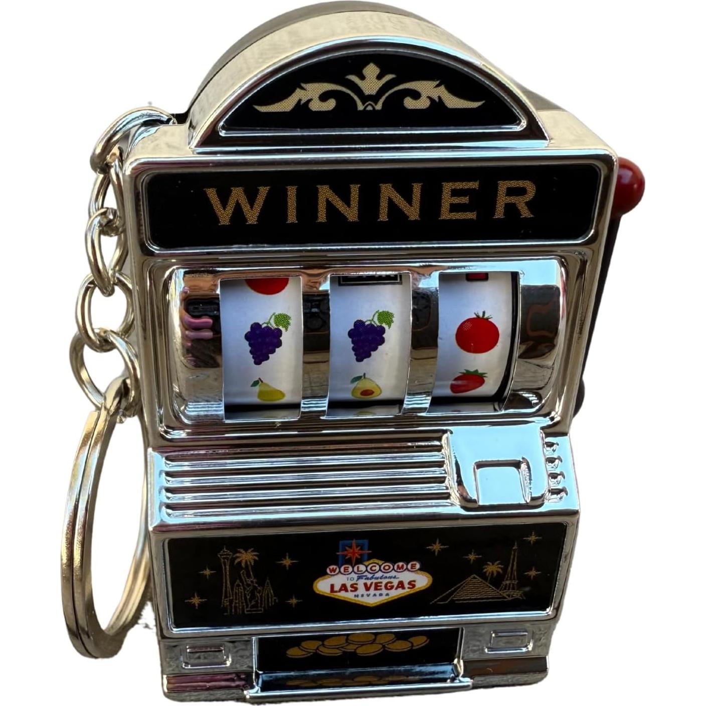Llavero Máquina Tragamonedas Las Vegas - Souvenir Interactivo