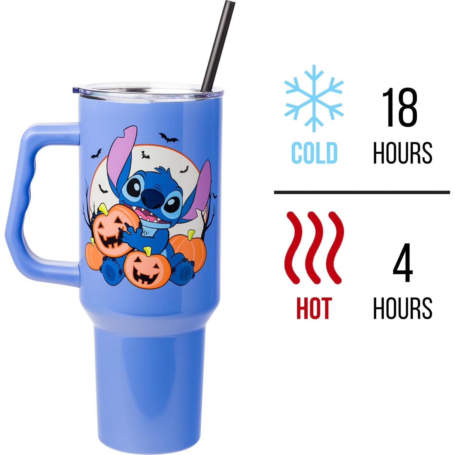 Vaso Acero Inoxidable Silver Buffalo Lilo y Stitch 1,18L