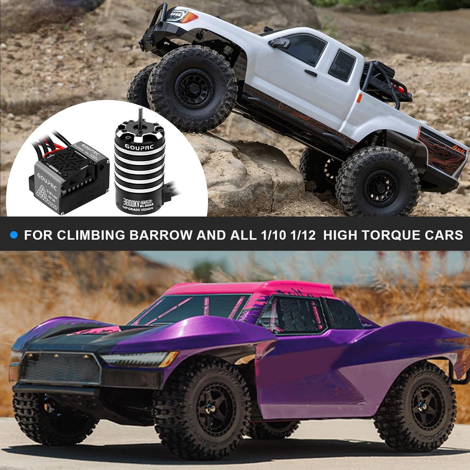 Motor Sin Escobillas GOUPRC BL3655 3800KV + ESC 100A para RC