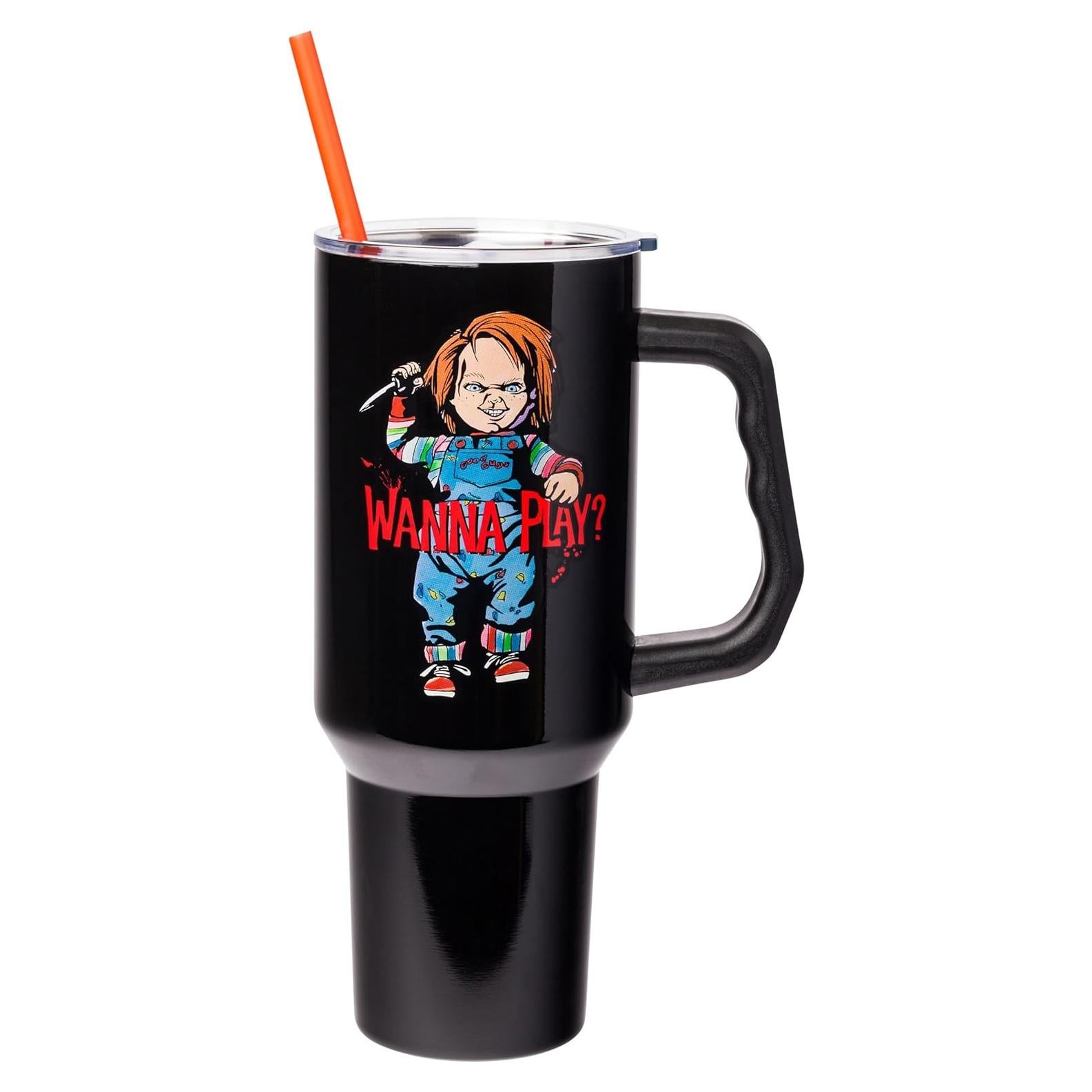 Vaso Acero Inoxidable Silver Buffalo Chucky 1,18L con Popote