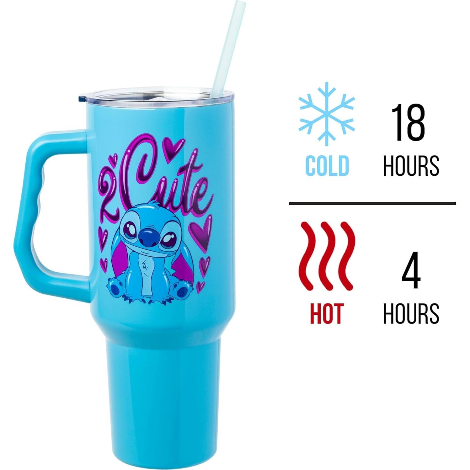 Taza Acero Inoxidable Silver Buffalo Lilo y Stitch 1,18L