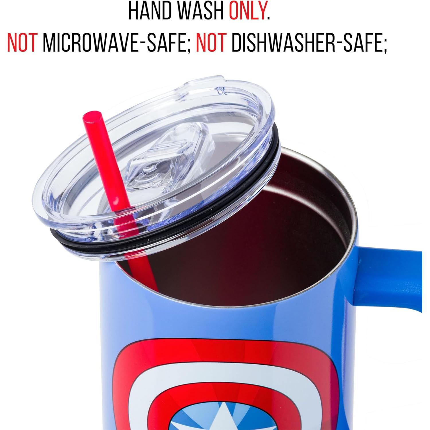 Vaso Acero Inoxidable Silver Buffalo Capitán América 1,18L