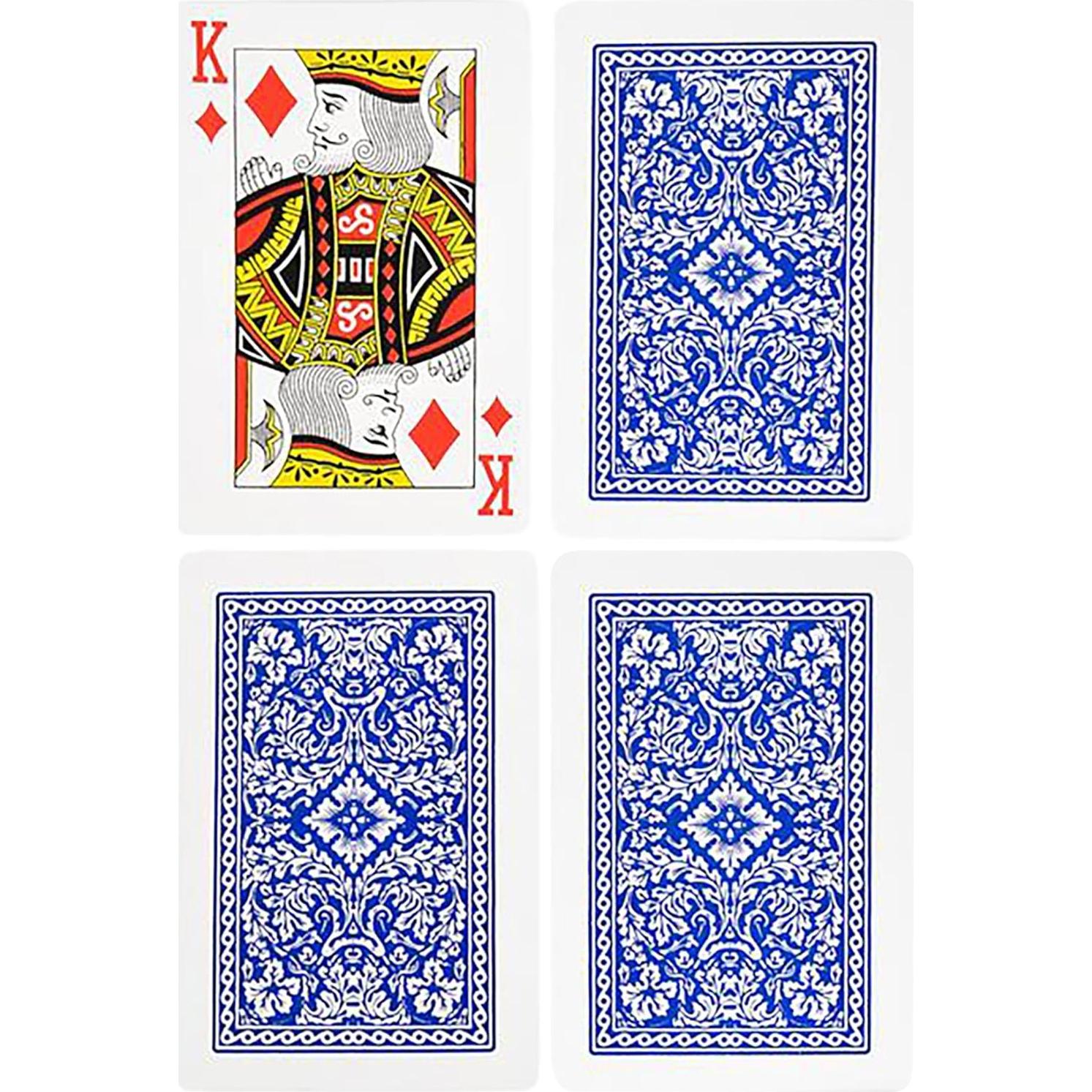 Baraja de Cartas Gigante Gamie - 16.5 cm x 9.1 cm - Juego de Póker