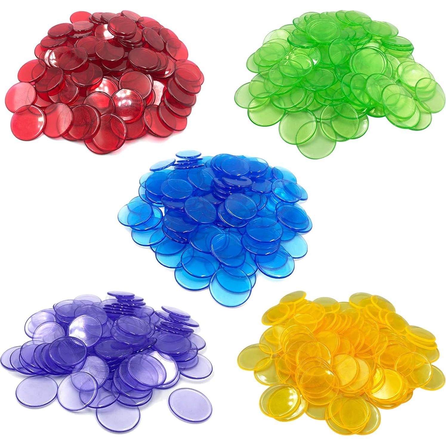 Fichas de Bingo Transparentes Yuanhe 500 Piezas 1.9 cm