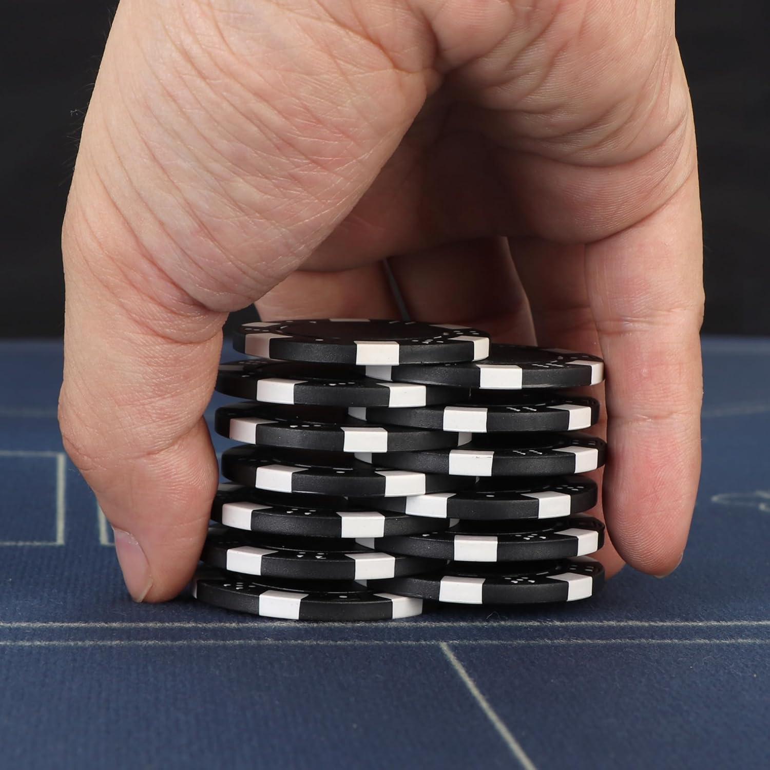 Set de Fichas de Póker LUOBAO 100 Piezas 11.5g para Juegos