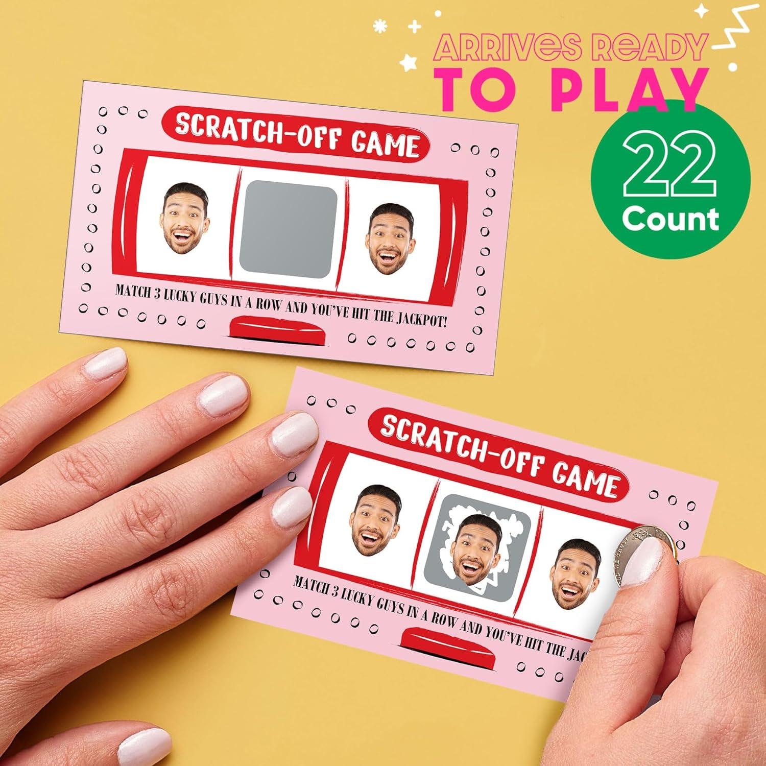 Tarjetas de Rascar Big Dot of Happiness - Suerte en el Amor - 22 Unidades