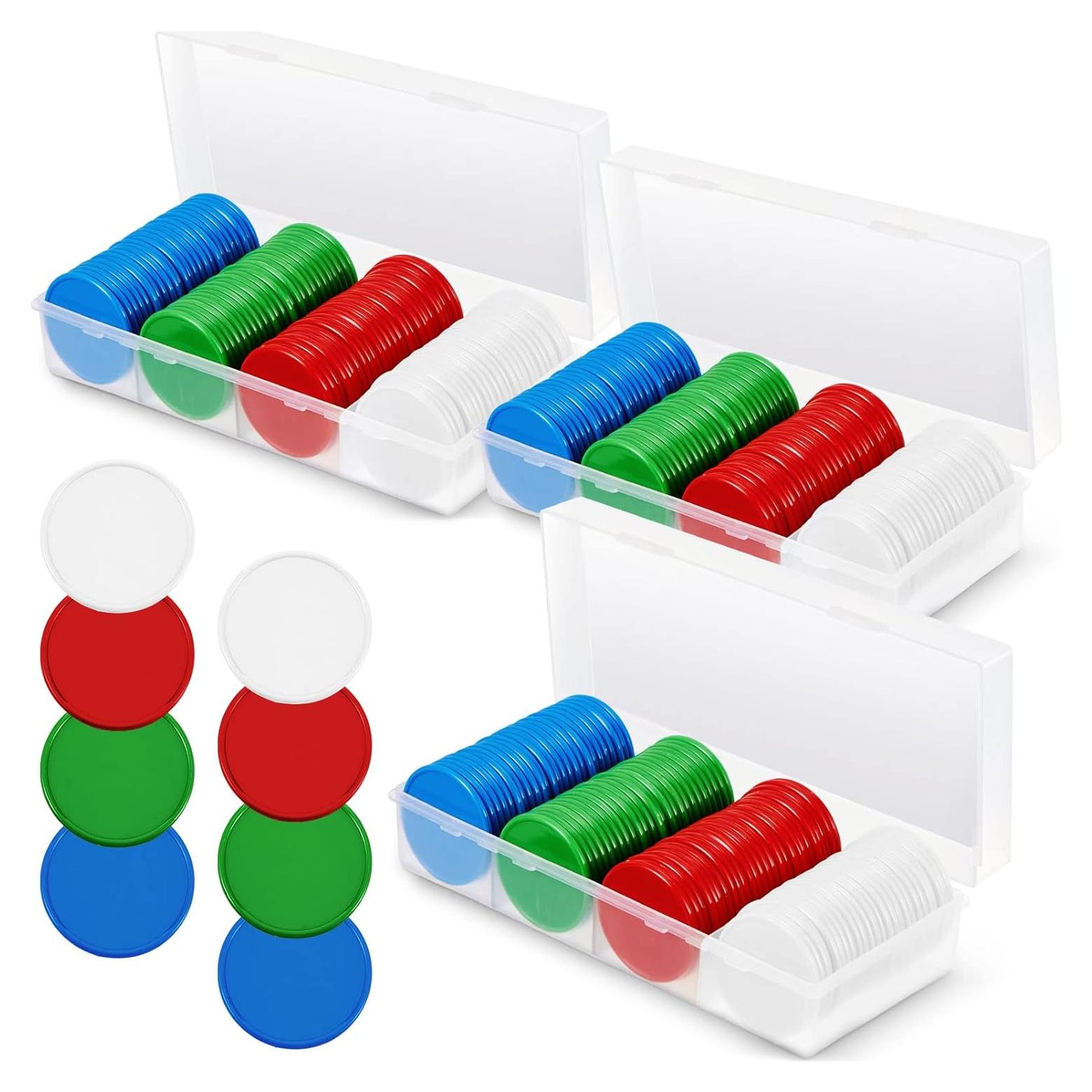 Fichas de Póker Lewtemi 300 Pcs 3.68 cm Colores Variados