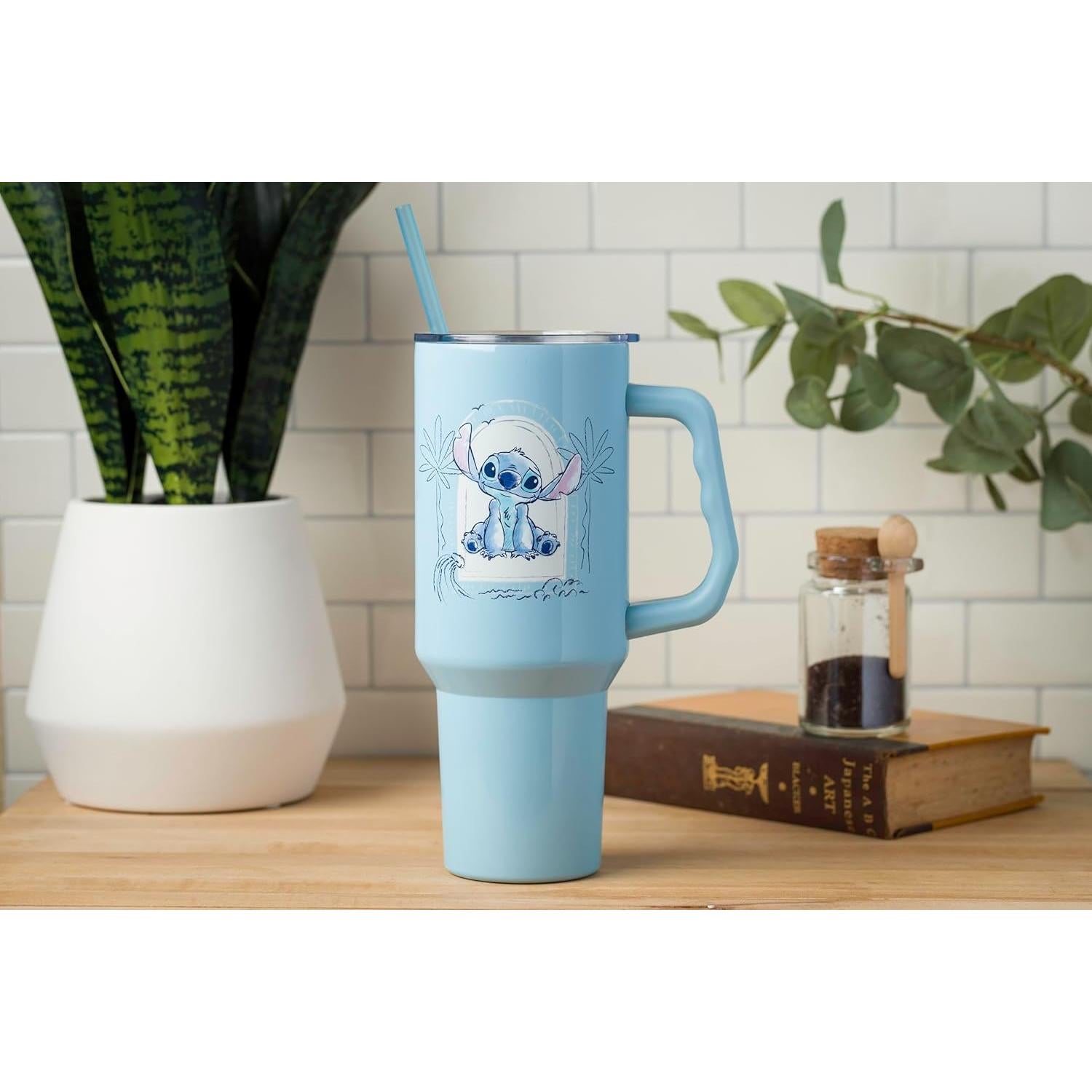 Taza Acero Inoxidable Disney Lilo y Stitch 1.18L Tropical