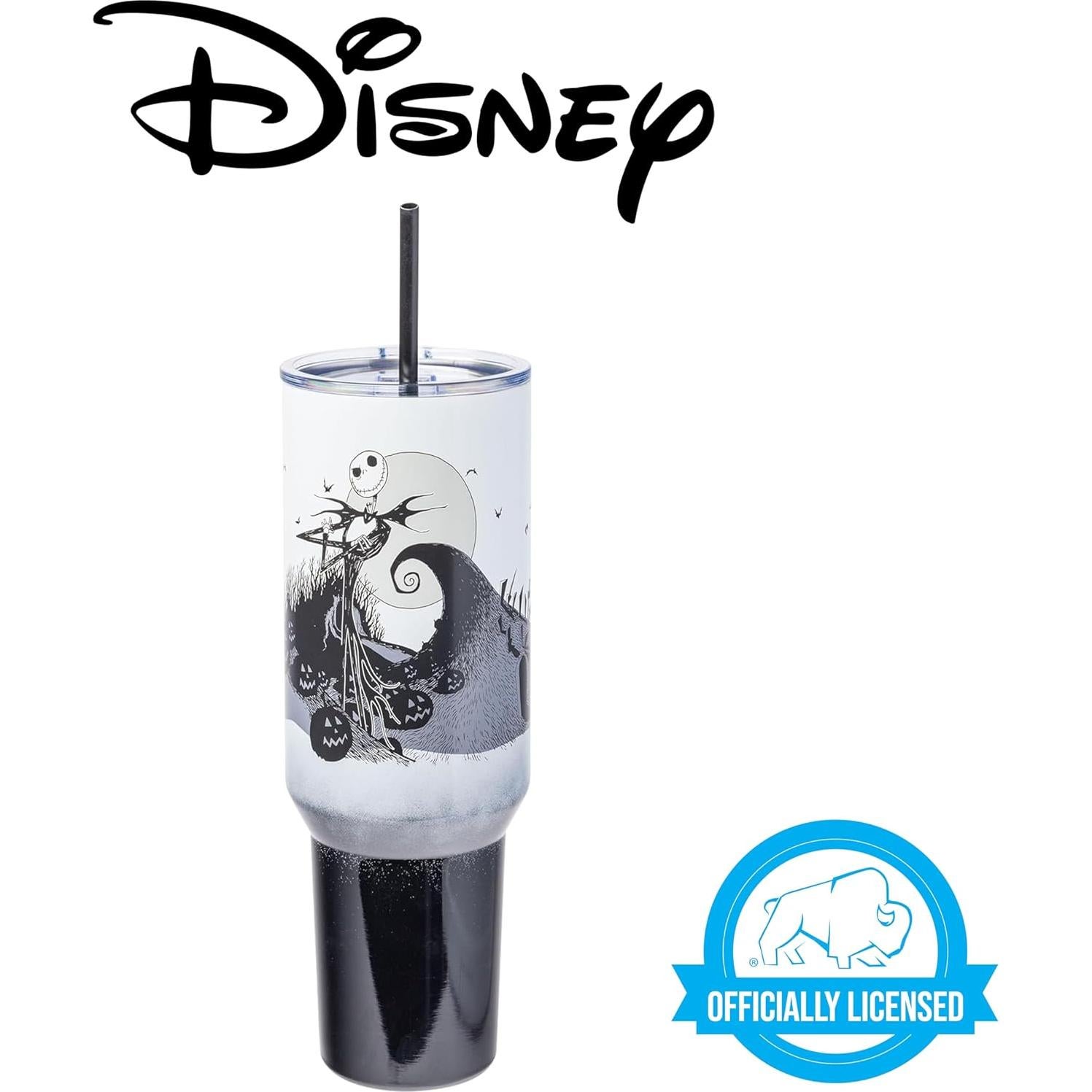 Vaso de Acero Inoxidable Silver Buffalo 1,18L Jack Skellington