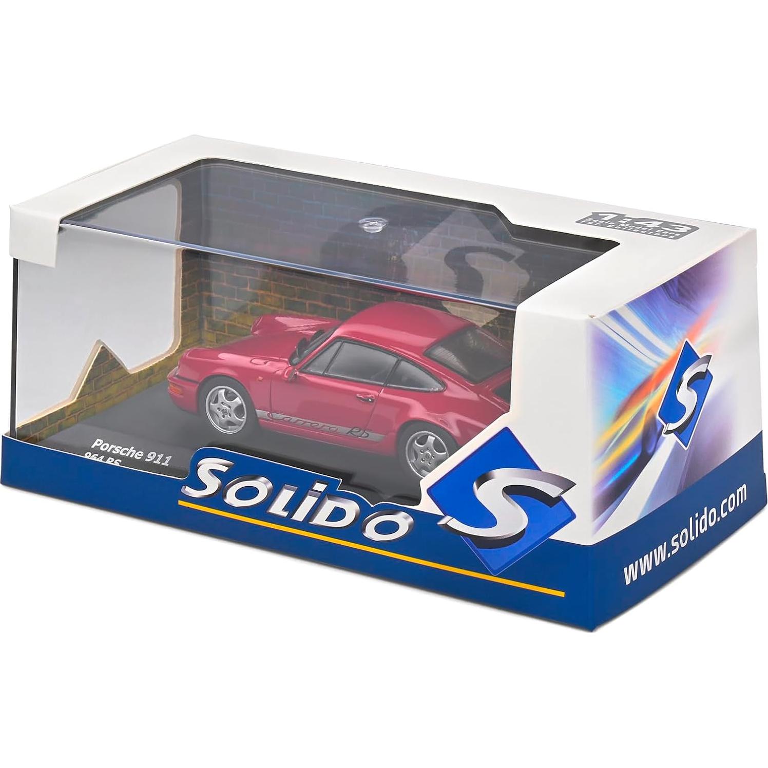 Modelo a Escala 1:43 Porsche 964 RS Rojo 1992 Solido