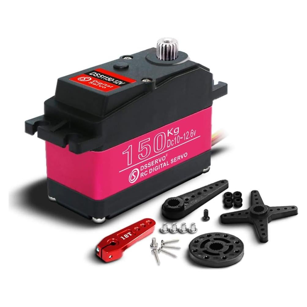 Servo de Dirección RC ANNIMOS DS51150 150kg 270 Grados Metal