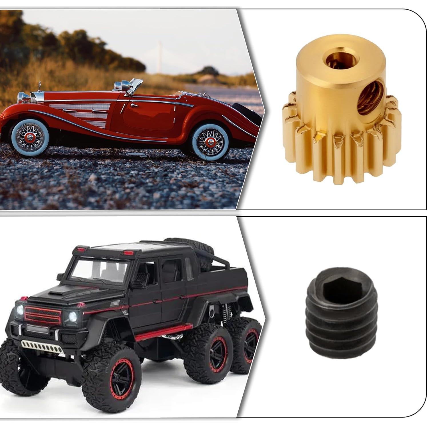 Engranaje de Motor RC eMagTech 16T 2.3mm para Coches 1/12 y 1/16