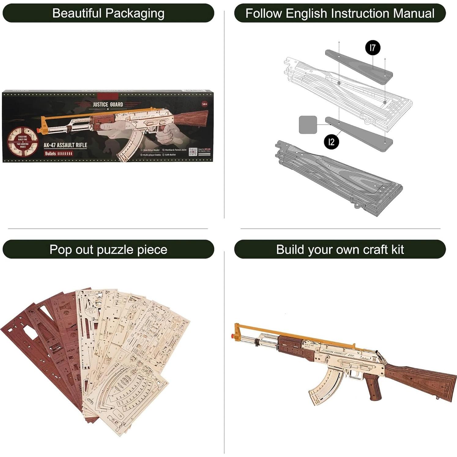 Rompecabezas 3D de Madera DIY Ideas de Regalos Únicos 315 Piezas