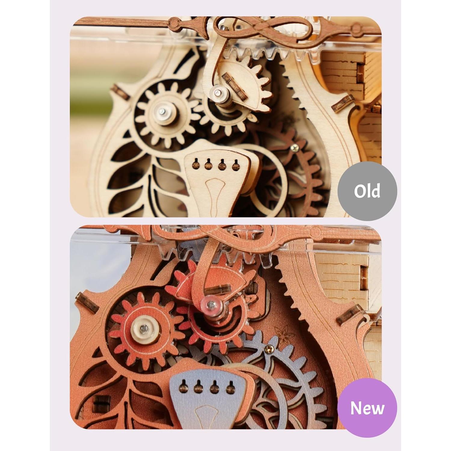 Rompecabezas 3D ROKR Violonchelo de Madera DIY - Caja de Música