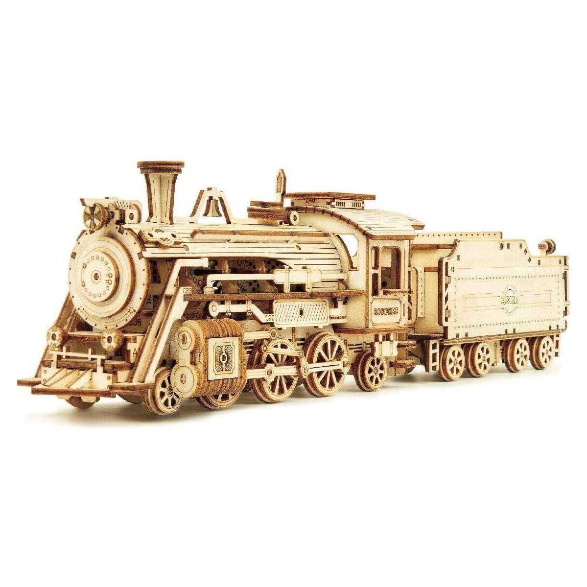 Kits de construcción ROKR MC Expreso de Vapor 3D - 30.5x6.6x8.1 cm