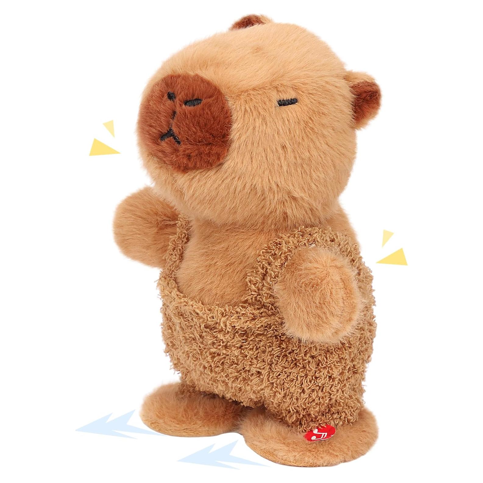 Juguete de Peluche Interactivo Easfan Capibara 25 cm Repite y Canta