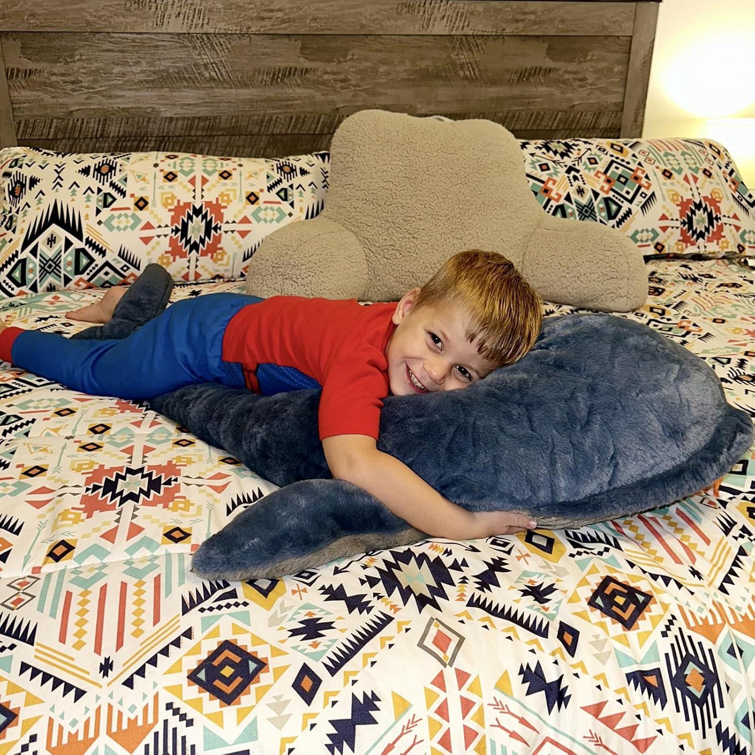 Juguete de Peluche Ballena Gigante Tezituor 110 cm Azul