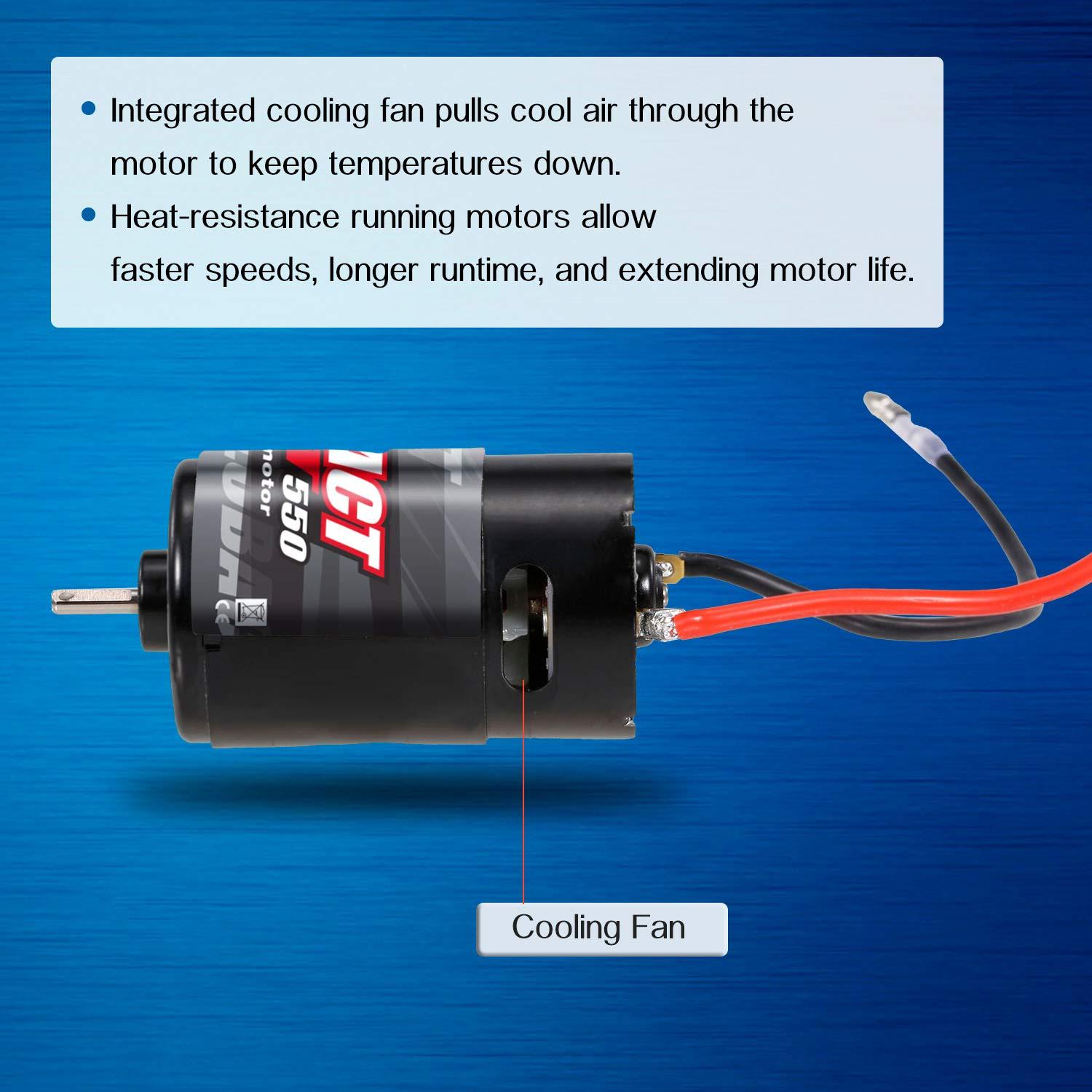 Motor RC Globact 550 35T para Crawler 1/10 TRX4 SCX10