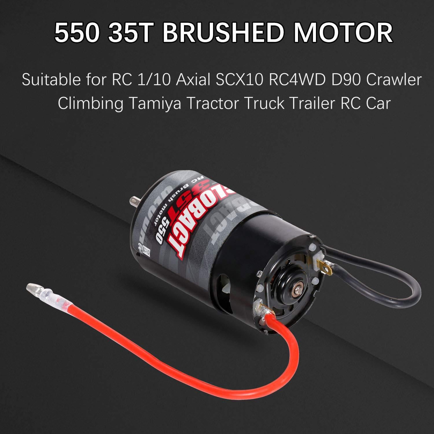 Motor RC Globact 550 35T para Crawler 1/10 TRX4 SCX10