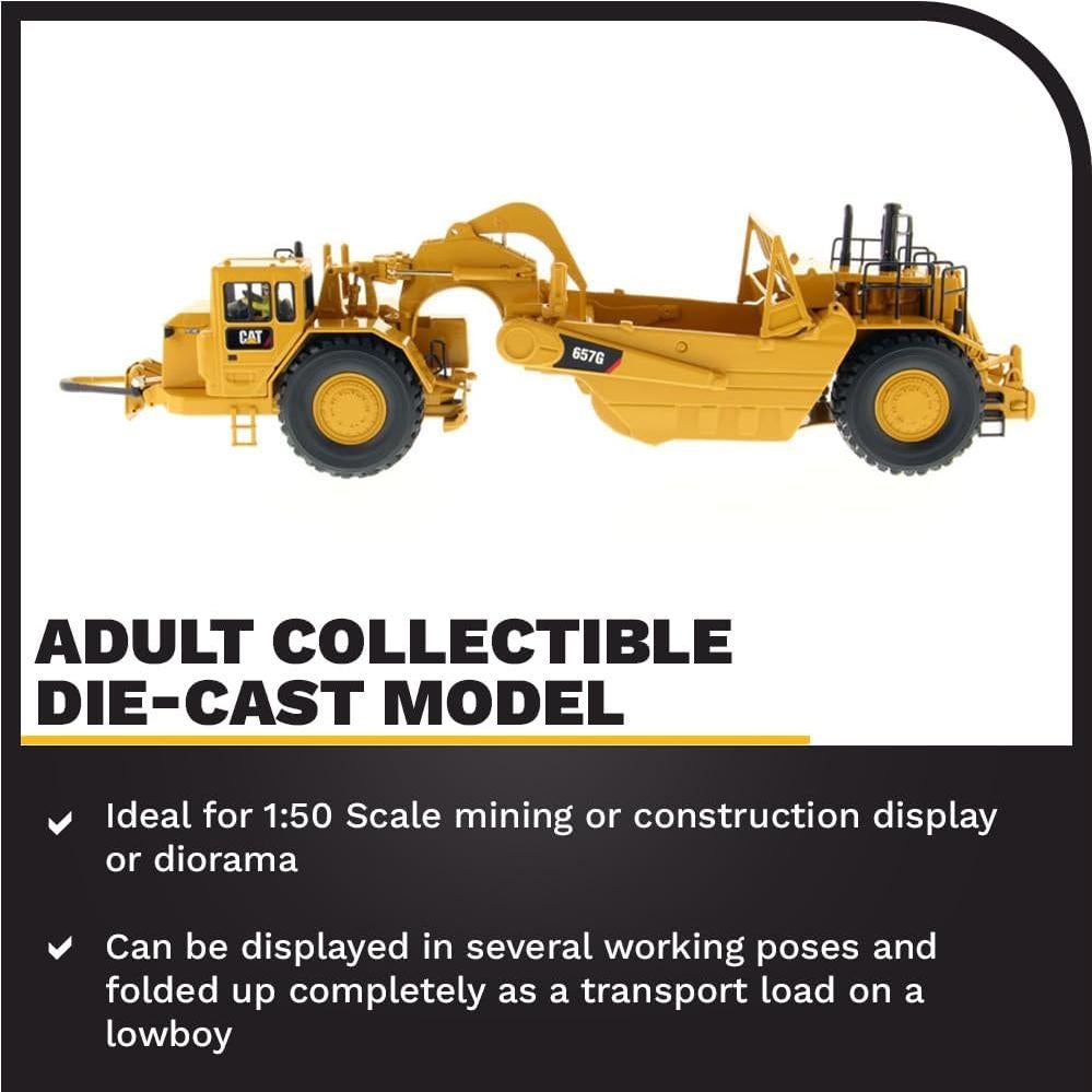 Excavadora Diecast Masters 657G con Operador - 34.29 cm