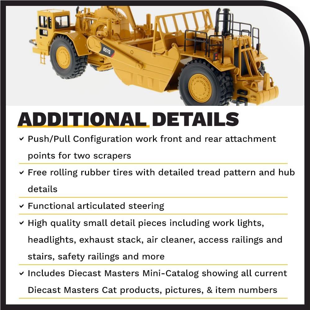 Excavadora Diecast Masters 657G con Operador - 34.29 cm
