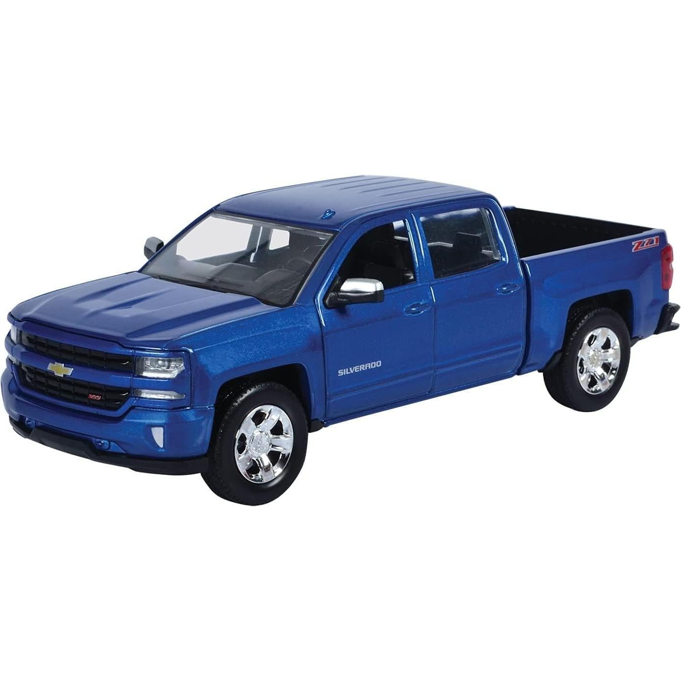 Camión Diecast Motormax Chevrolet Silverado 1500 LT Z71 Azul 1:27