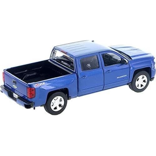 Camión Diecast Motormax Chevrolet Silverado 1500 LT Z71 Azul 1:27