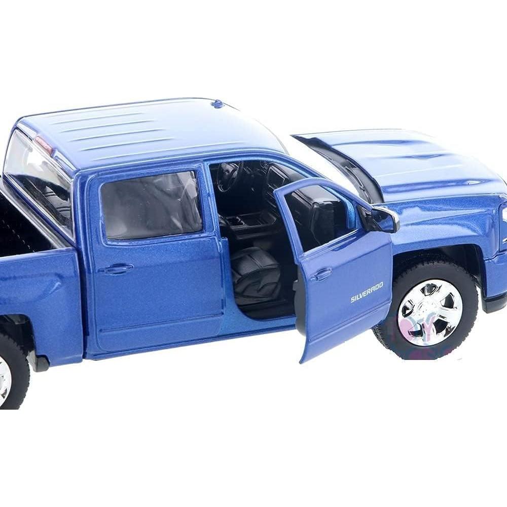 Camión Diecast Motormax Chevrolet Silverado 1500 LT Z71 Azul 1:27