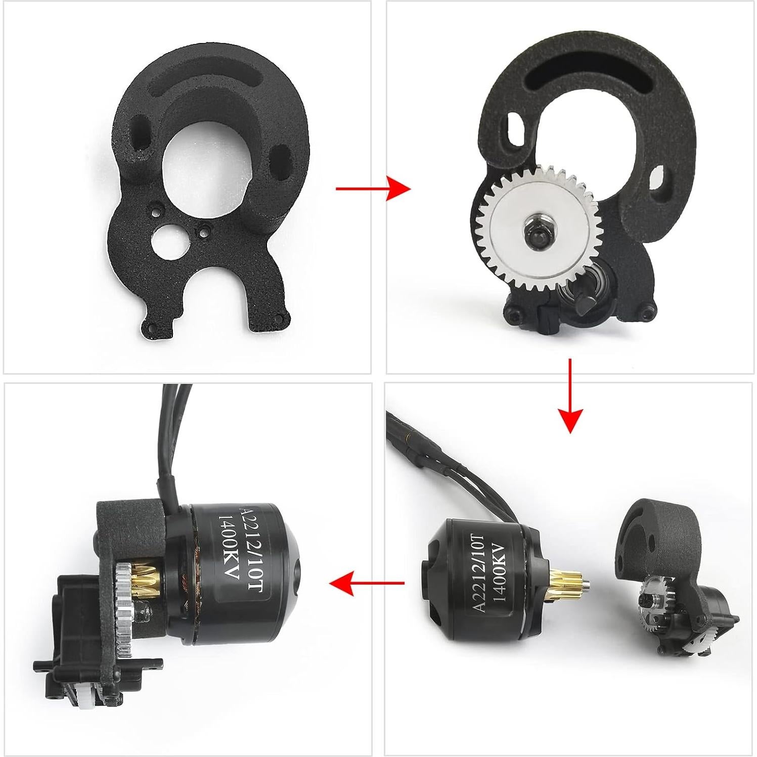 Kit de Conversión Brushless MORLORDY para Coche Crawler RC SCX24