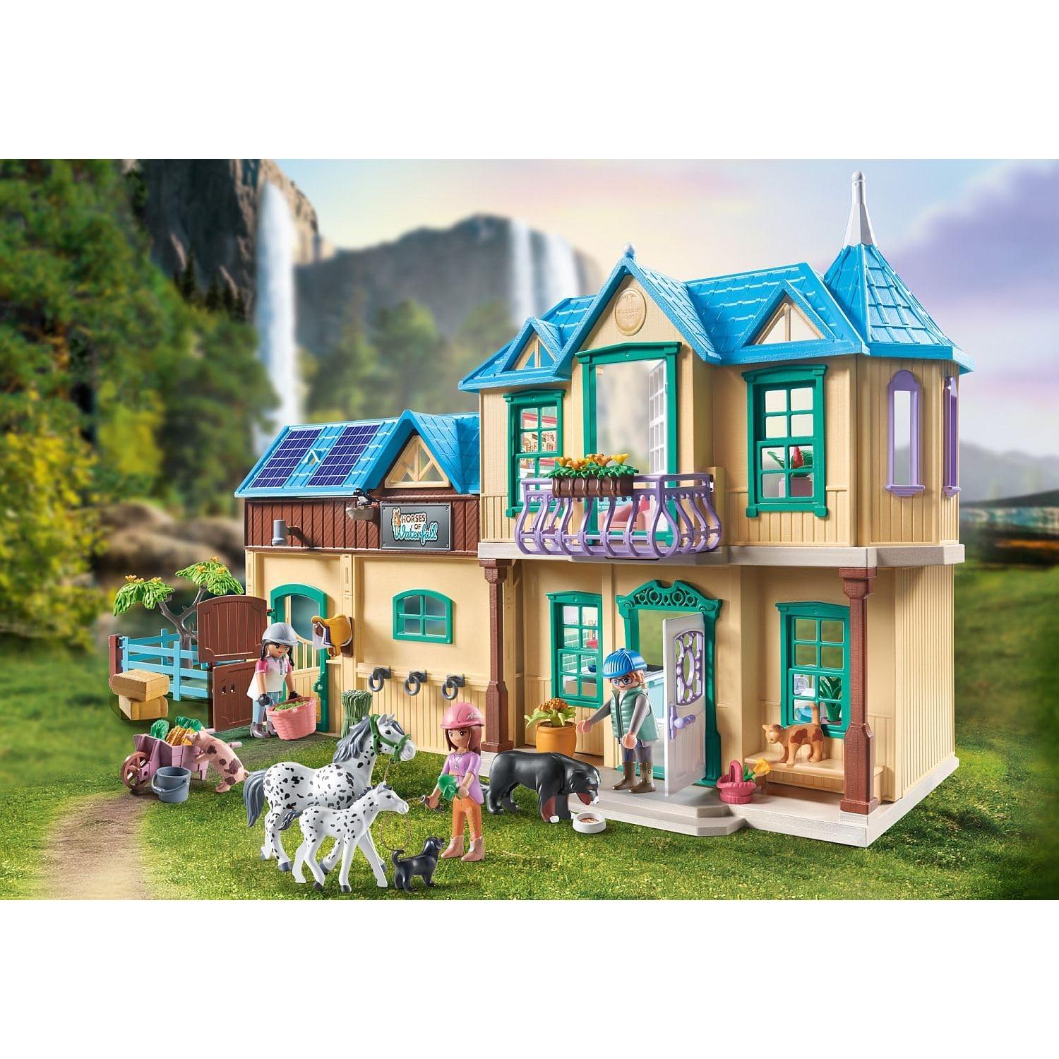 Set Caballos de Playmobil Rancho de la Cascada 264 Piezas