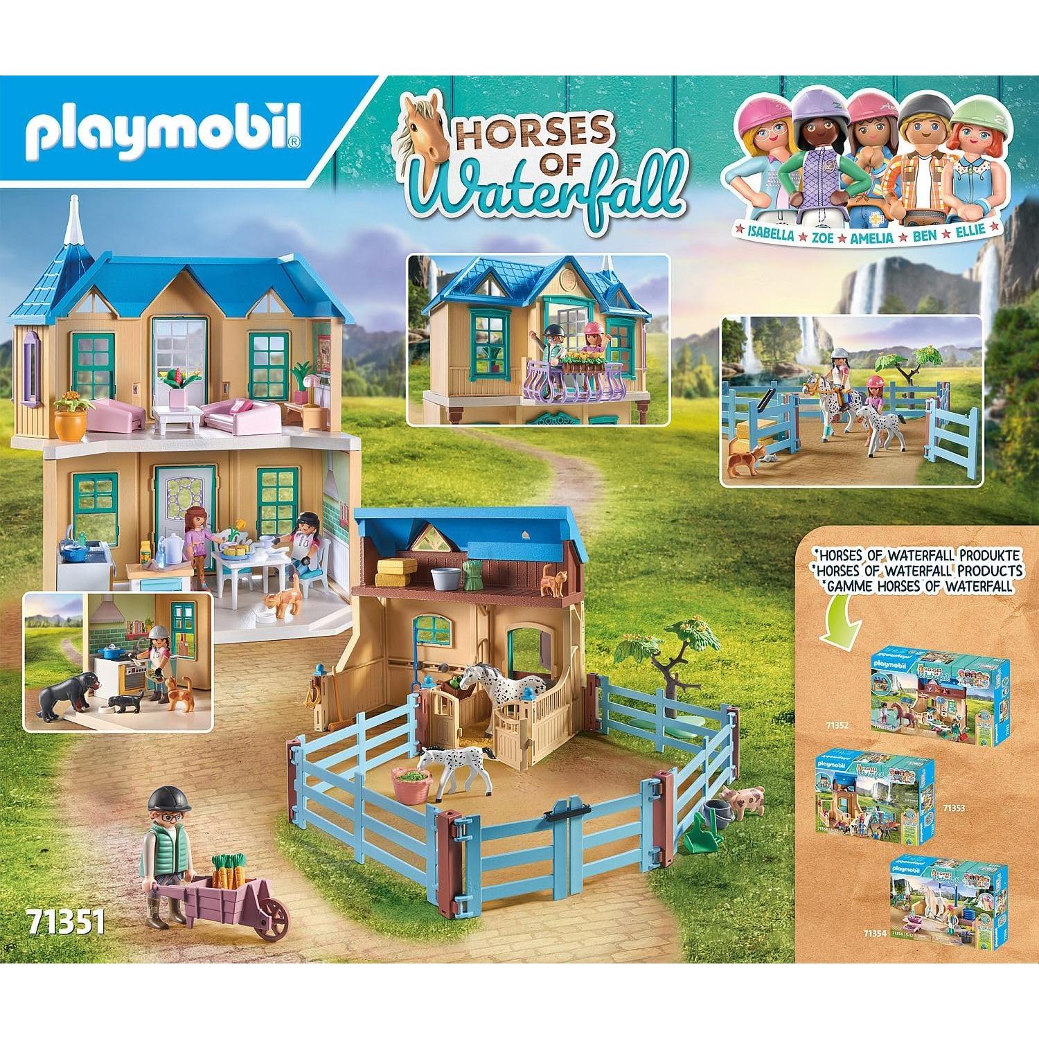 Set Caballos de Playmobil Rancho de la Cascada 264 Piezas