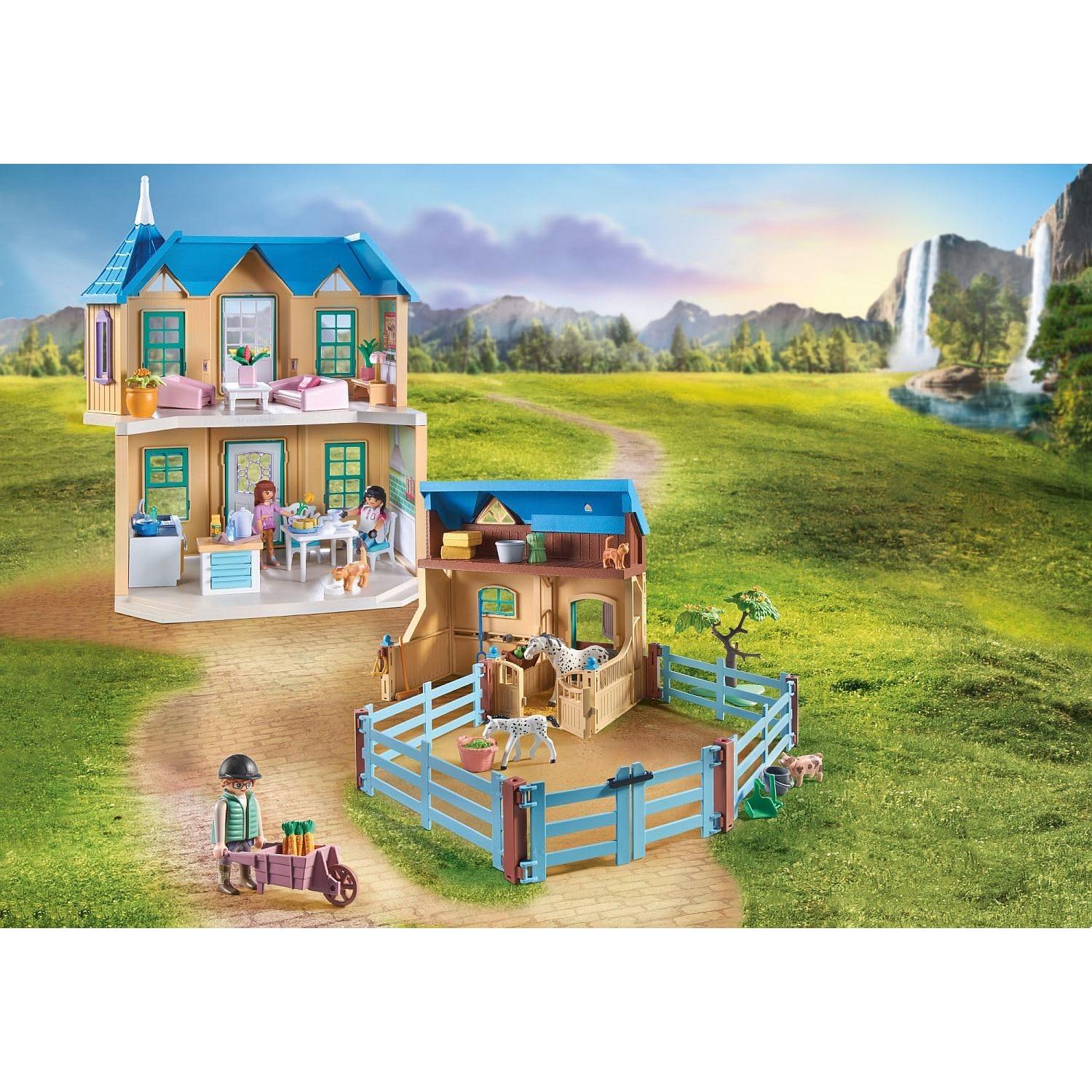 Set Caballos de Playmobil Rancho de la Cascada 264 Piezas