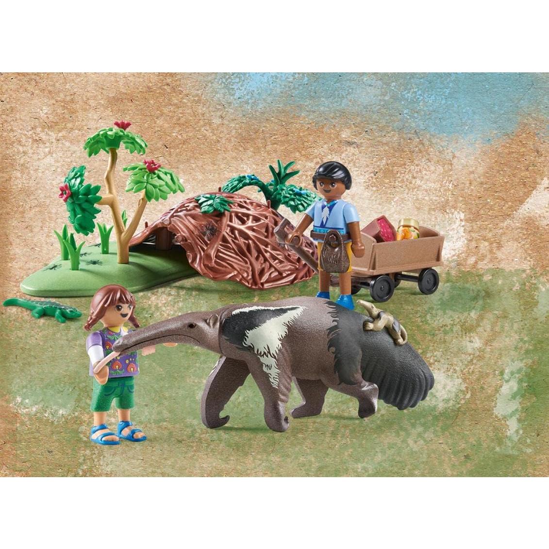 Cuidado del Oso Hormiguero PLAYMOBIL 71012 con Accesorios