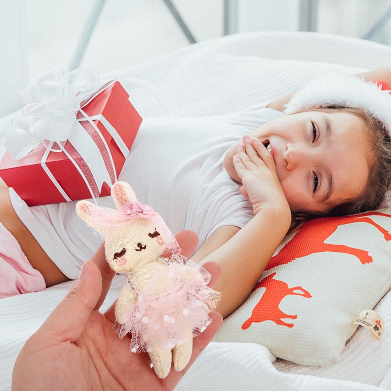 Set de 6 Conejos de Peluche SAFIGLE para Pascua - Suaves y Coloridos