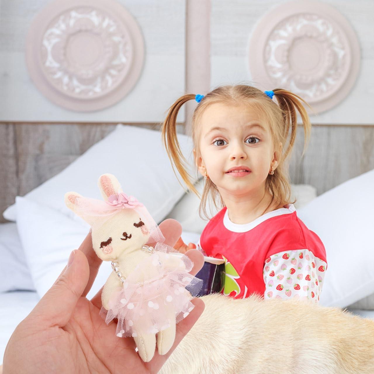 Set de 6 Conejos de Peluche SAFIGLE para Pascua - Suaves y Coloridos