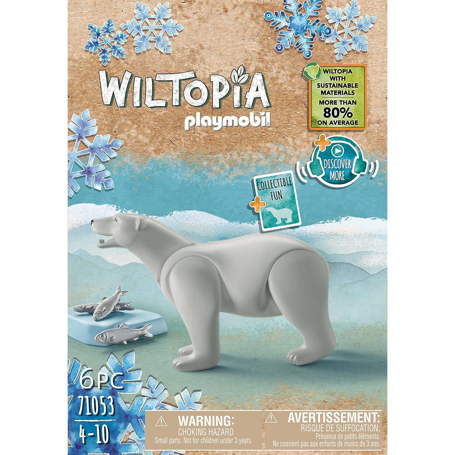 Figura Oso Polar PLAYMOBIL Wiltopia 71053 - 60g, 10x5x17cm