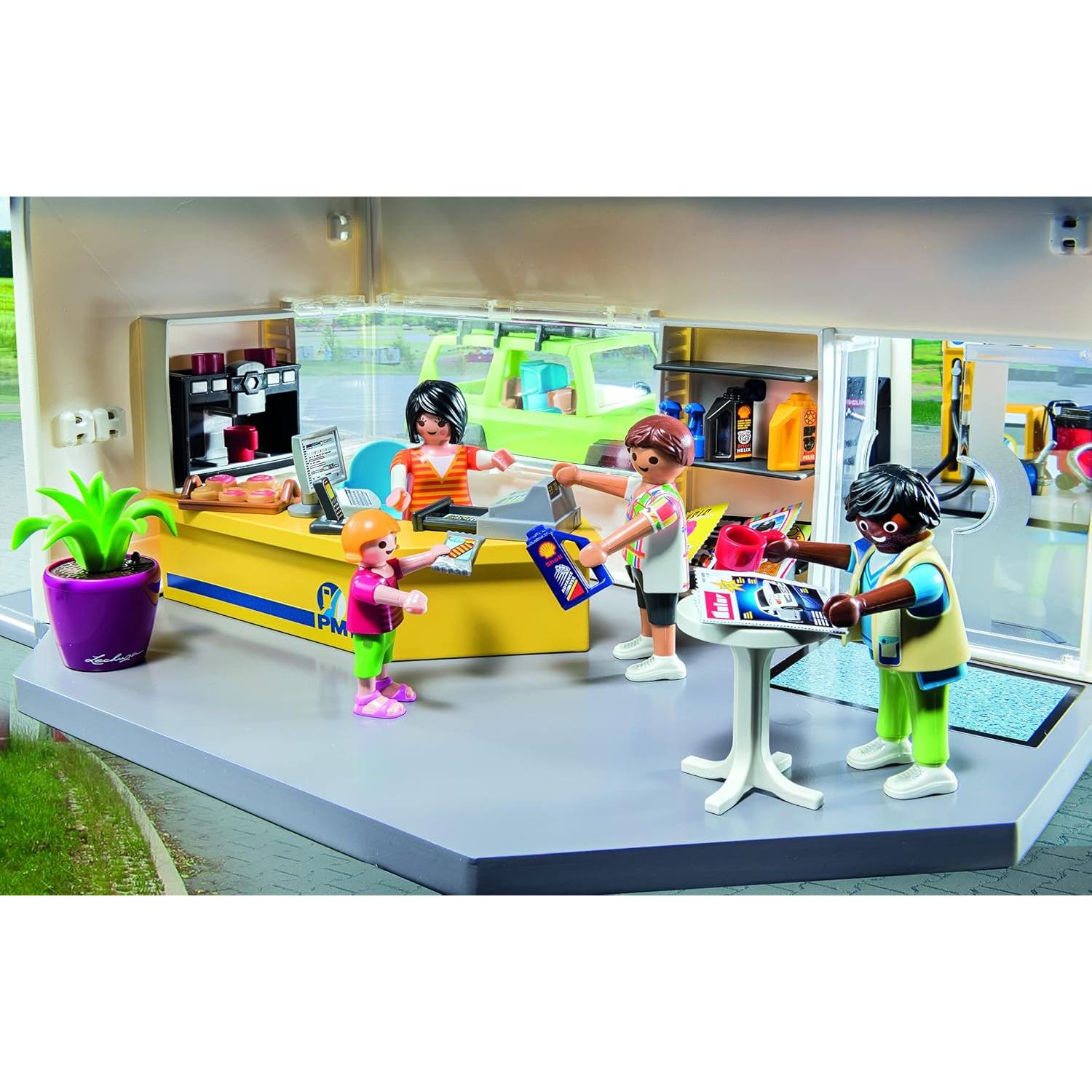 Estación de Gas Playmobil 70201 con Accesorios y Figuras