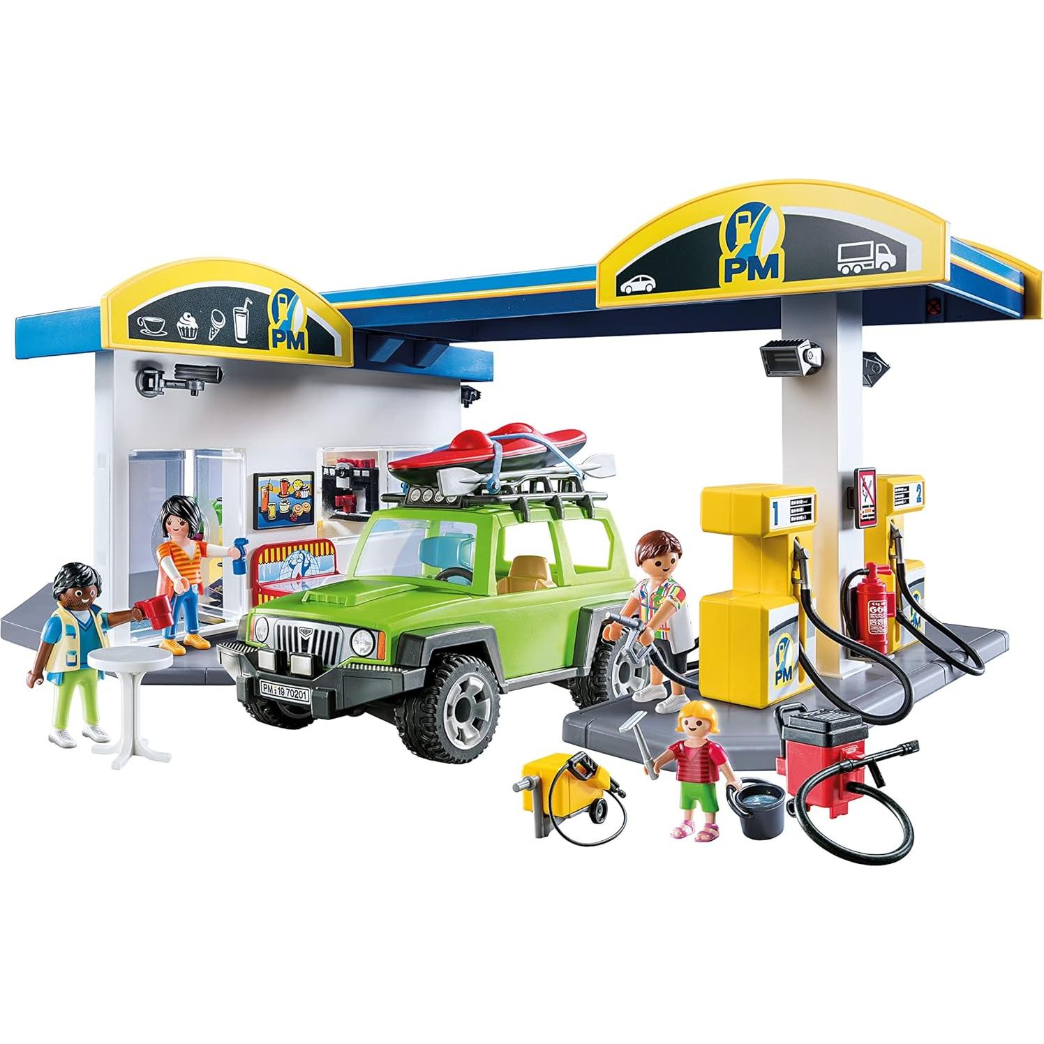 Estación de Gas Playmobil 70201 con Accesorios y Figuras