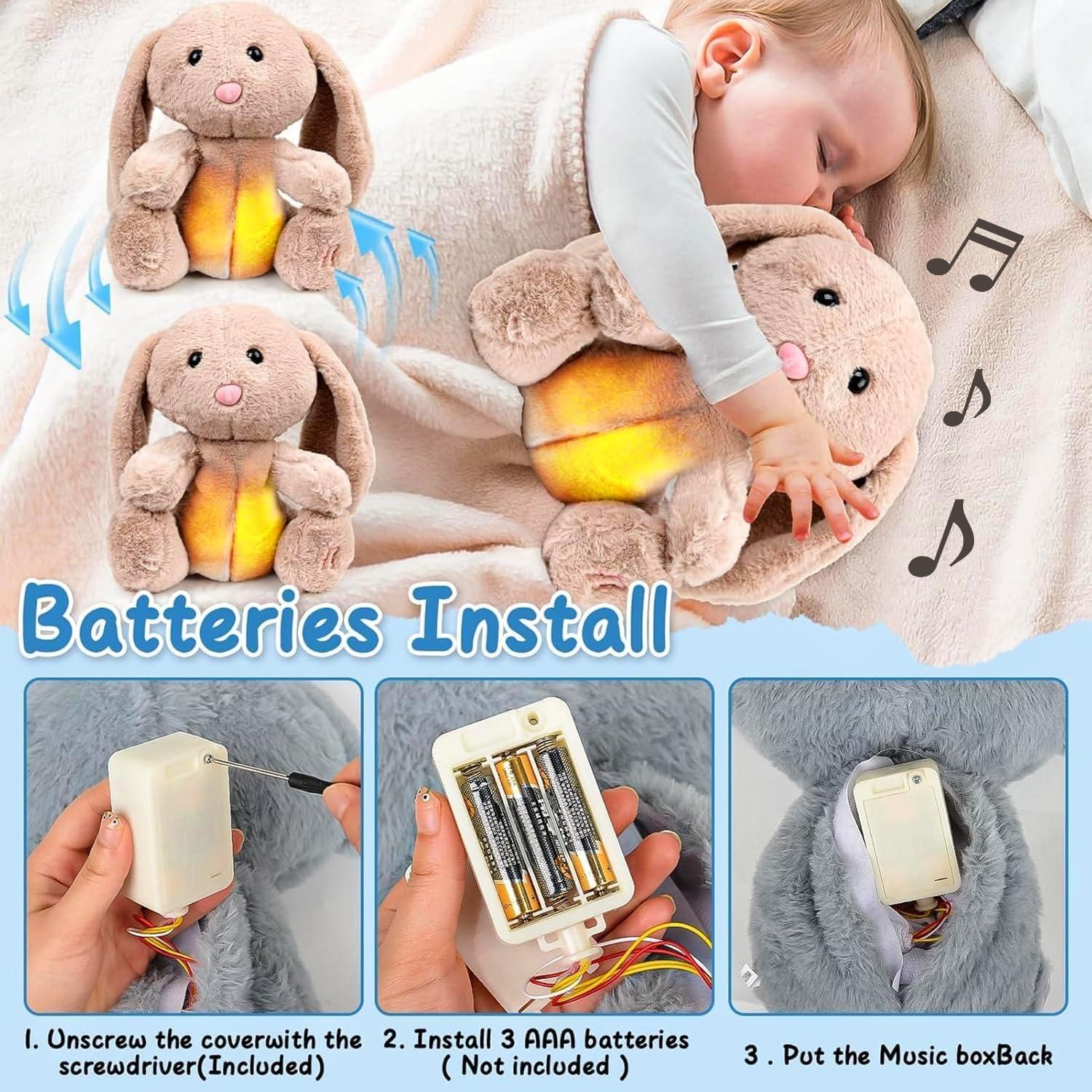 Conejo de Peluche que Respira Cbozimpr 30.48 cm Suave