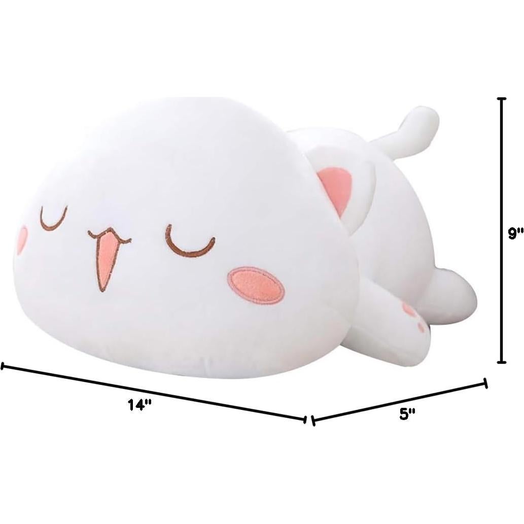 Almohada de Gato de Peluche Jens 35 cm Suave Kawaii