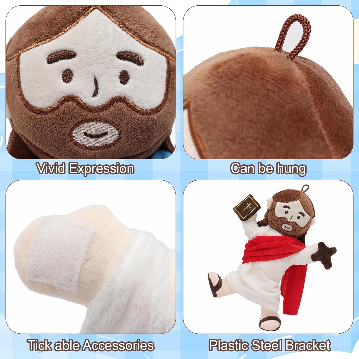 Muñeco de peluche articulado Jesús 34 cm con accesorios