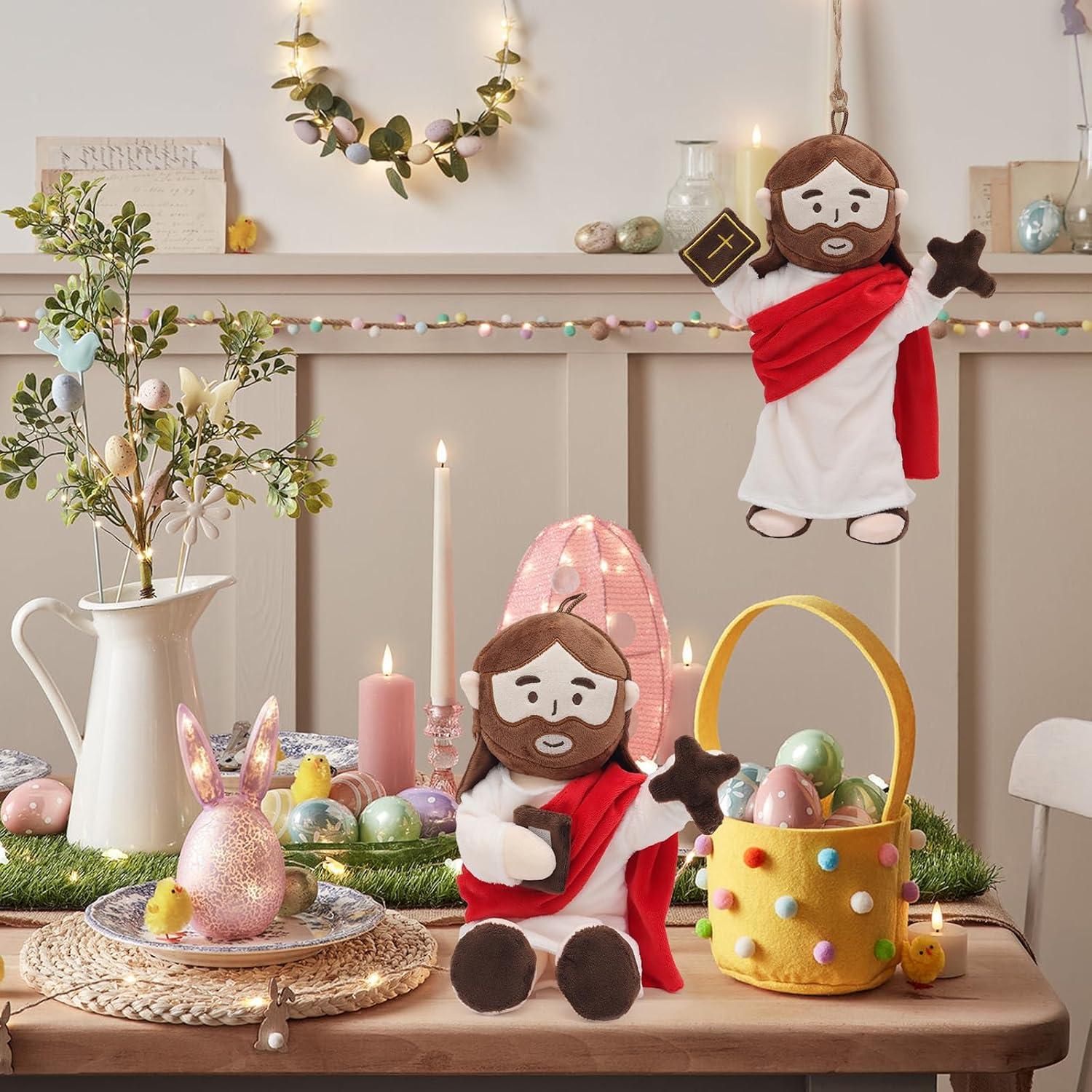 Muñeco de peluche articulado Jesús 34 cm con accesorios