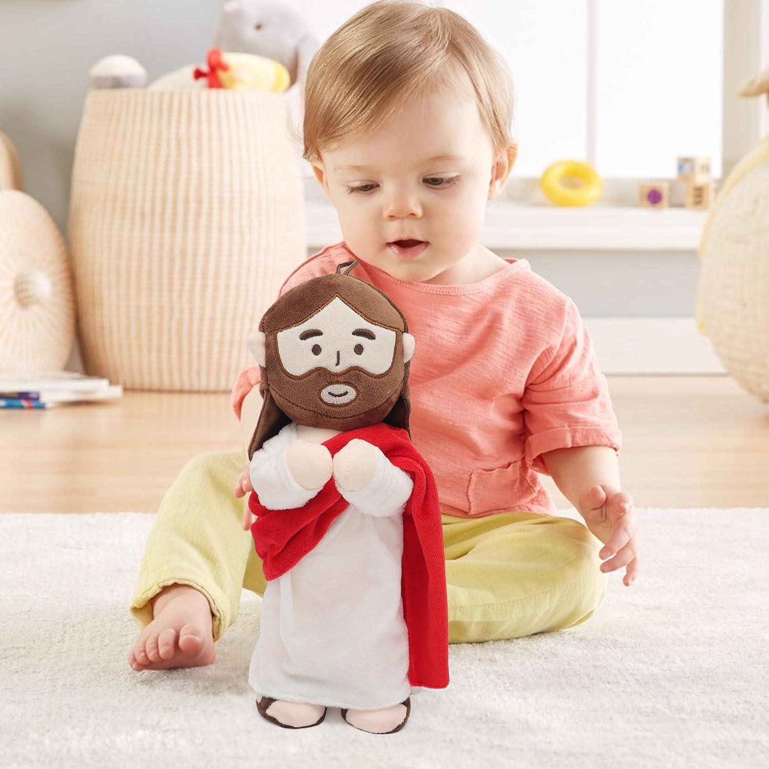 Muñeco de peluche articulado Jesús 34 cm con accesorios