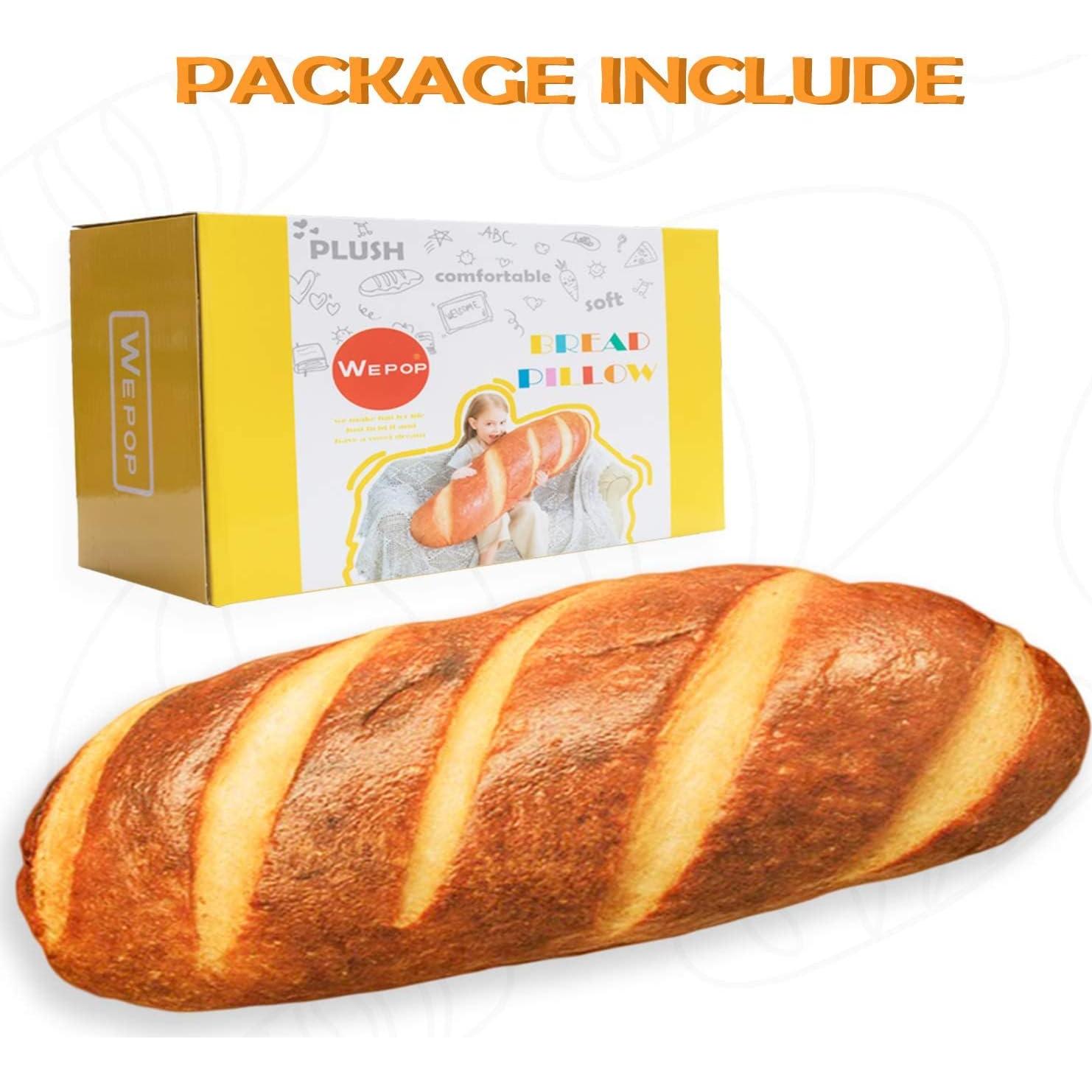 Almohada de Pan 3D Wepop 81 cm Suave y Decorativa