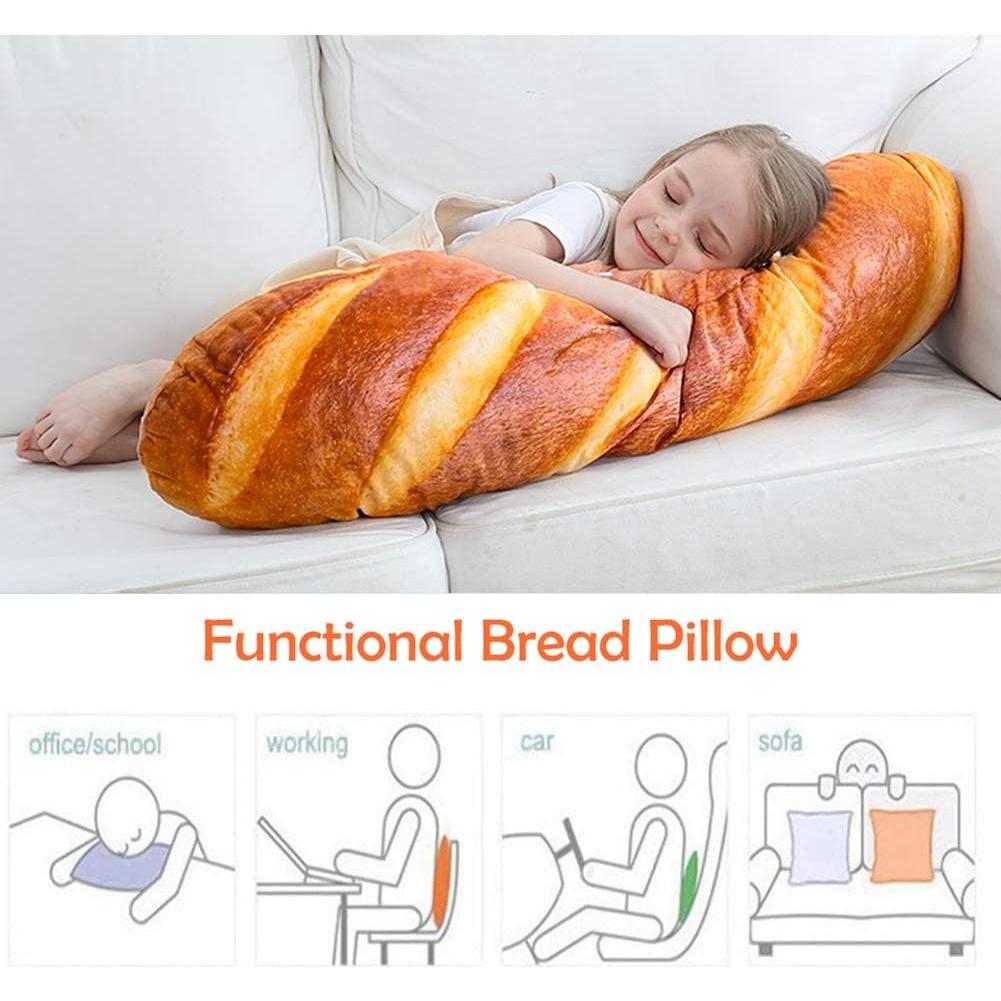 Almohada de Pan 3D Wepop 81 cm Suave y Decorativa