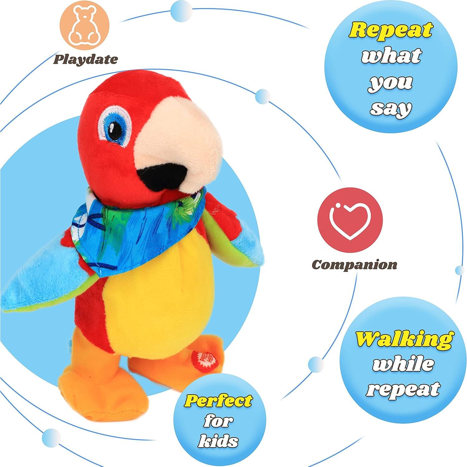 Pájaro Parlante Hopearl 20 cm Juguete Interactivo para Niños