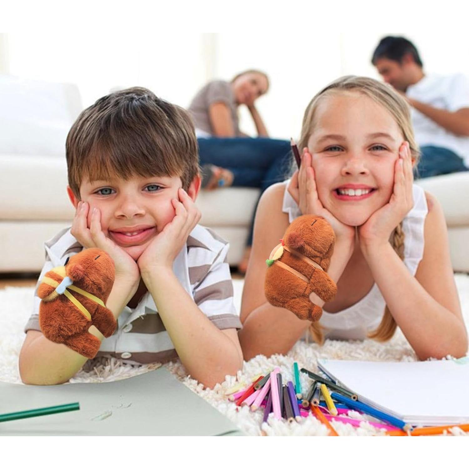 Pulseras de Golpe de Peluche Capibara TUSAUW - 2 Pcs