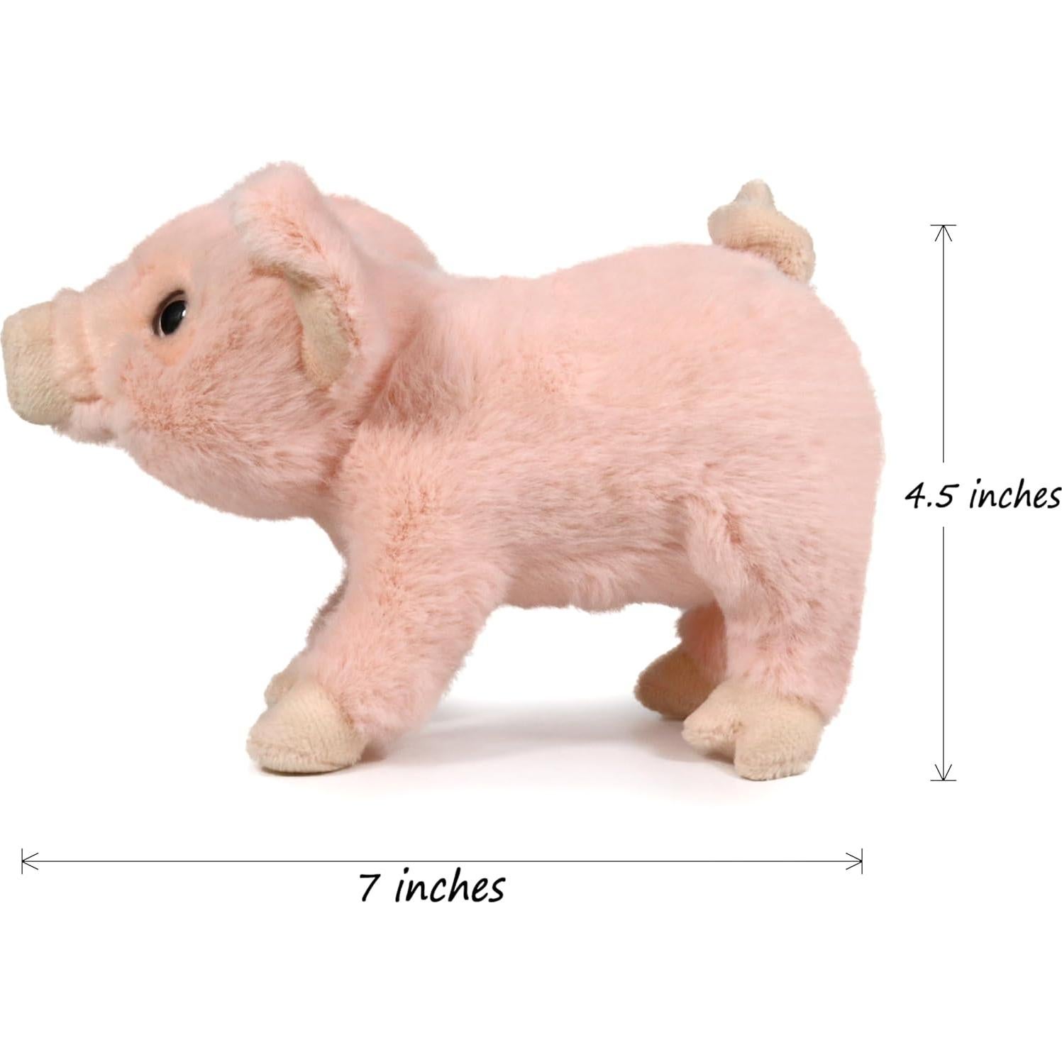 Juguete de Peluche Cerdo Rey Helado Oso 17.78 cm Realista