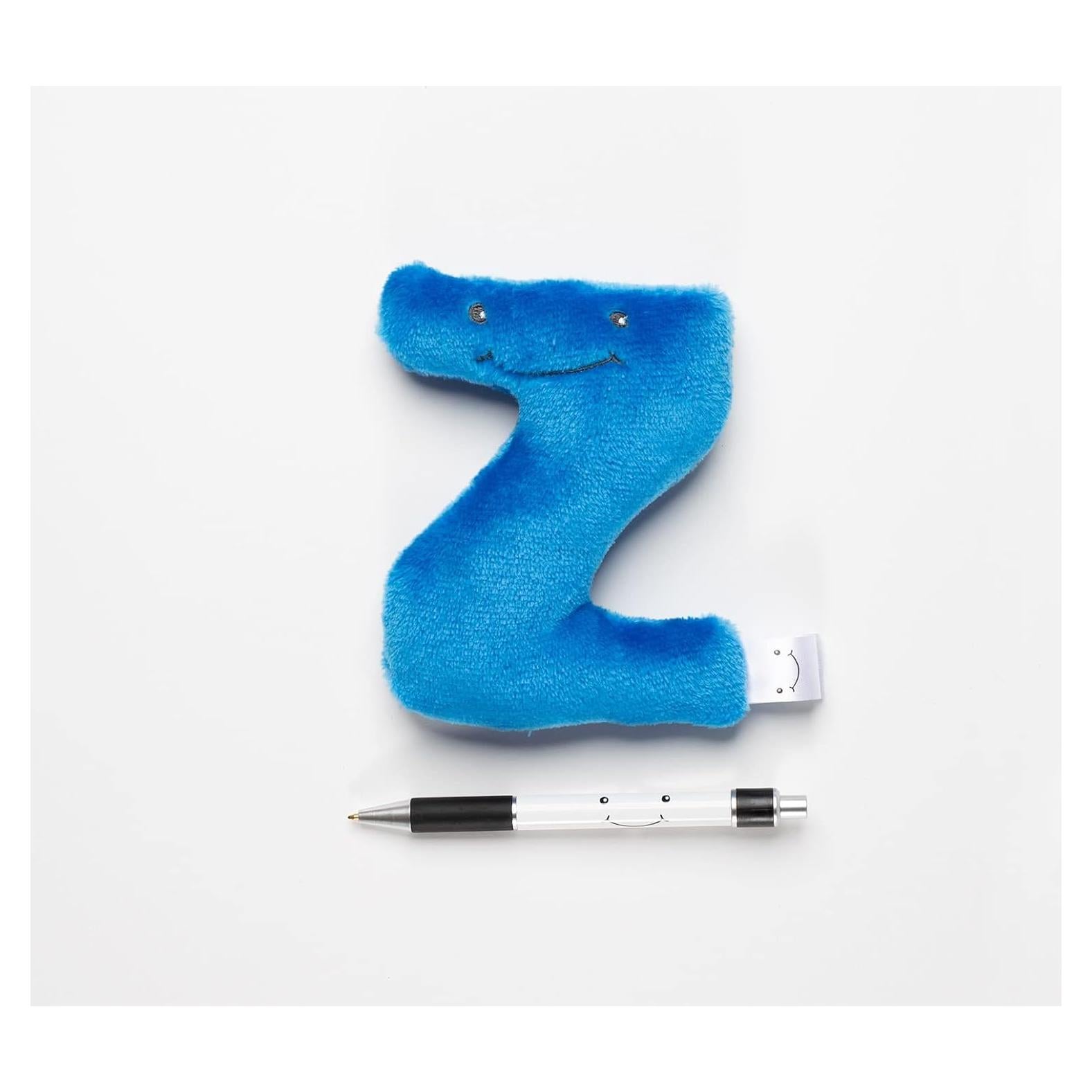 Carta de Peluche Educativa Z - Alphapals - 10 cm - Azul